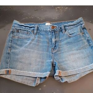 J Crew 27 Mid Rise Denim Blue Women's Shorts